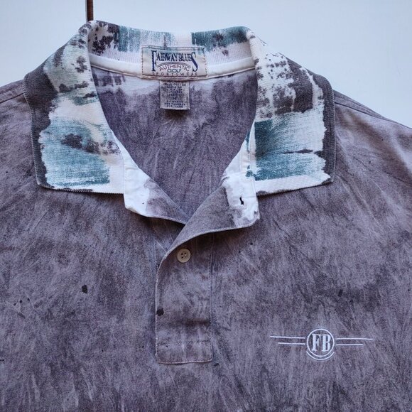 Vintage Fairway Blues Golf Polo Shirt Men's Medium Short Sleeve Retro 90's USA - Picture 9 of 9